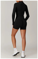 Load image into Gallery viewer, Seamless Long Sleeve Performance Jacket Zip Front Nylon
