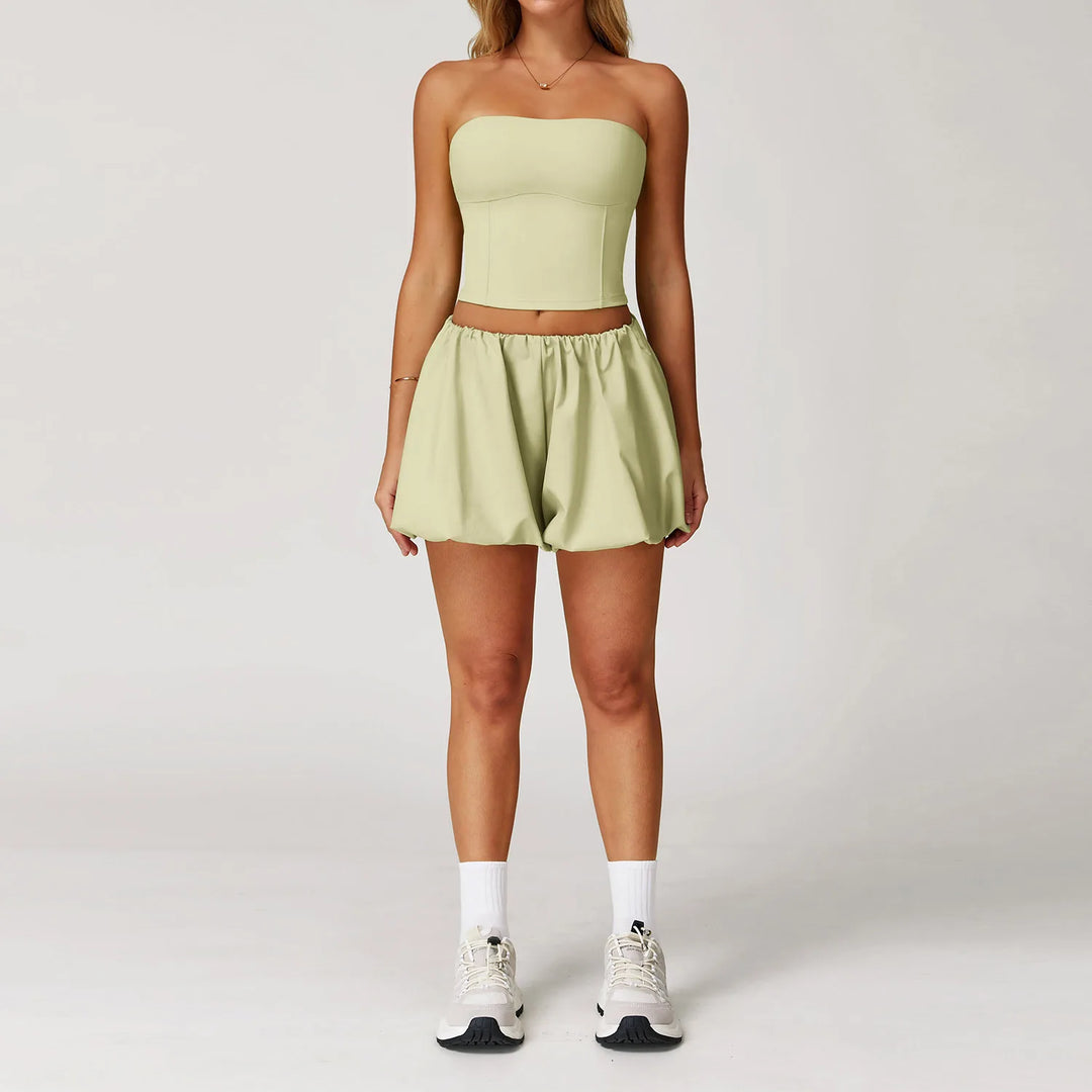 Sculpted Silhouette Two Piece Yoga Set Seamless Luxe