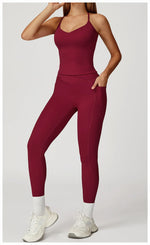 Load image into Gallery viewer, Two Piece Contoured Seamless Performance Athletic Set Nylon
