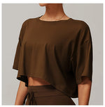 Load image into Gallery viewer, Moisture Wicking Luxe Contour Yoga Top Short Sleeve
