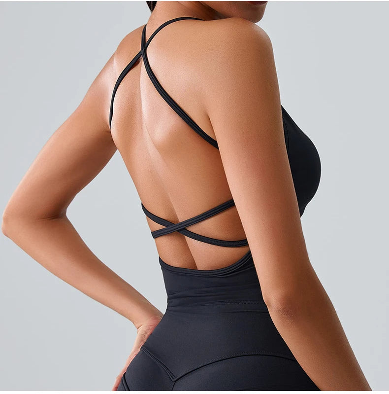 Cross Back Contour Seamless Sports Bra Performance