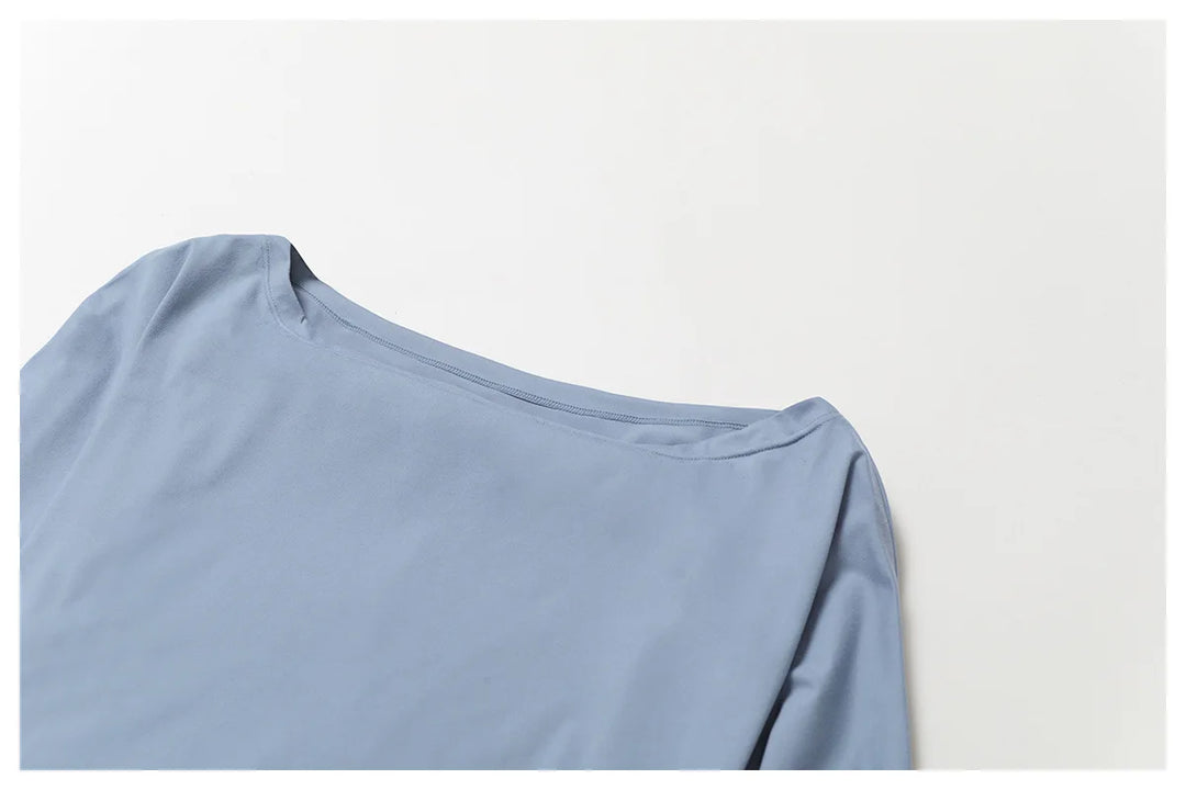 One Shoulder Bat Sleeve Yoga Hoodie Ultra Performance