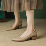 Load image into Gallery viewer, Women's Wedding Shoes Pointed Toe Block Heel Slip On Style
