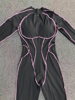 Load image into Gallery viewer, Premium Knit Tracksuit Jumpsuit With Light Weight Nylon
