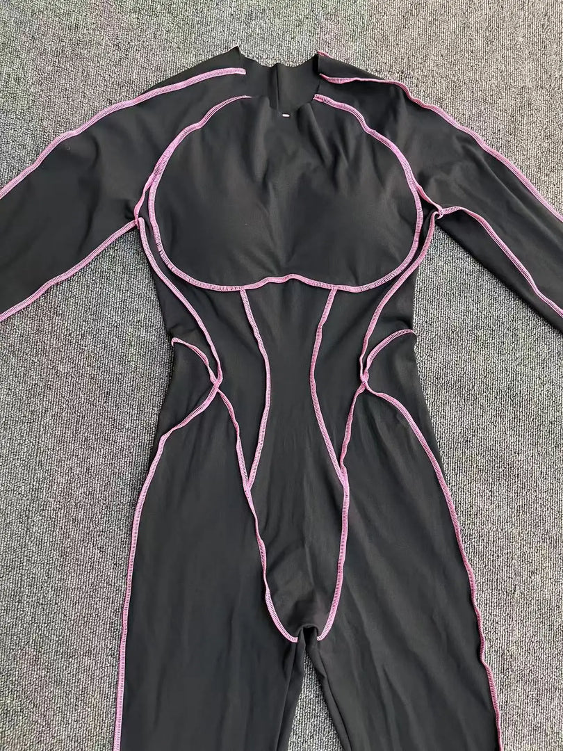 Premium Knit Tracksuit Jumpsuit With Light Weight Nylon