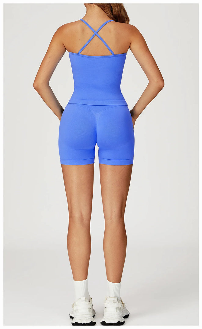 Seamless Contour Two Piece Yoga Set for Performance