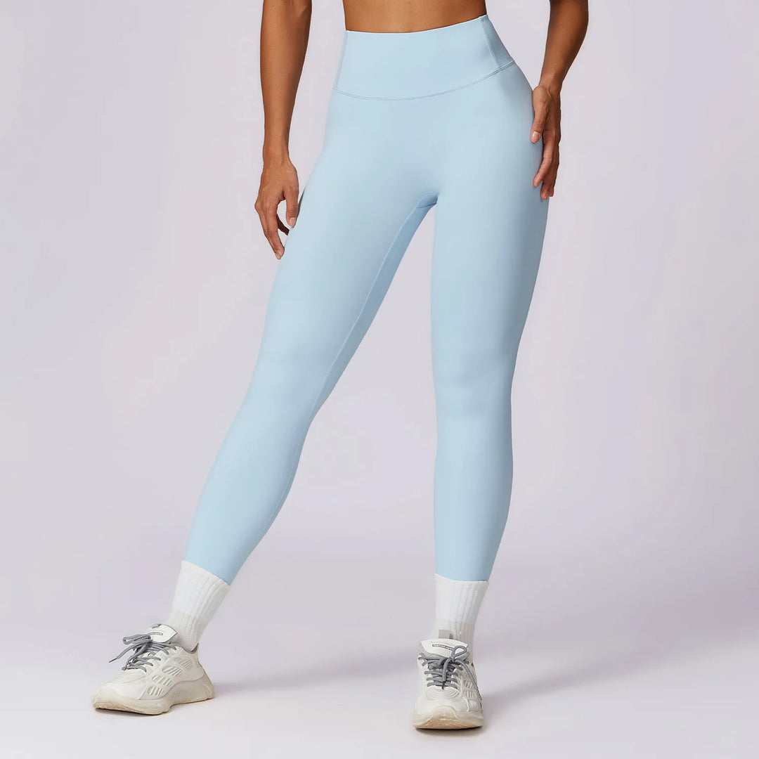 High Waist Contour Yoga Leggings Breathable Performance