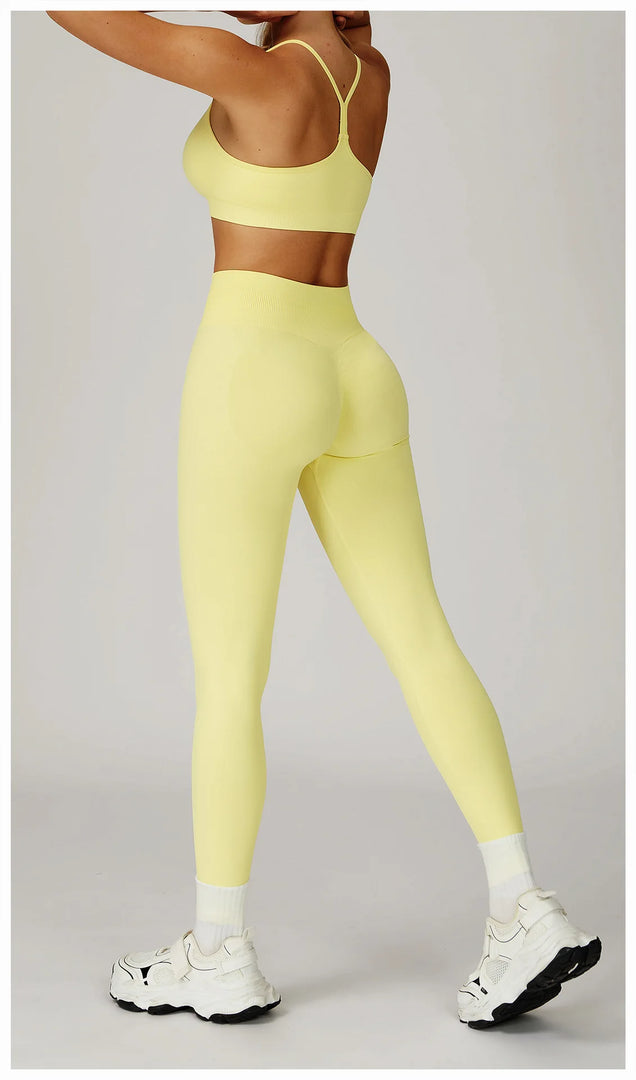 Seamless Contour Two Piece Yoga Set for Performance