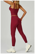Load image into Gallery viewer, Cross Waist High Rise Contoured Elegance Yoga Leggings
