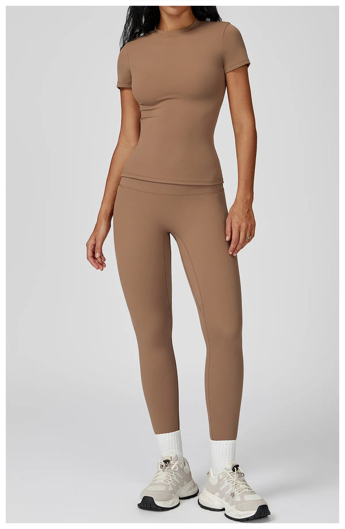 2 Piece Seamless Yoga Set Performance Leggings Luxe