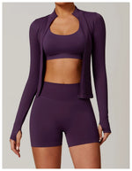 Load image into Gallery viewer, Seamless Long Sleeve Performance Jacket Zip Front Nylon
