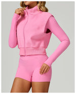 Load image into Gallery viewer, Winter Velvet Contoured High Neck Performance Cozy Vest
