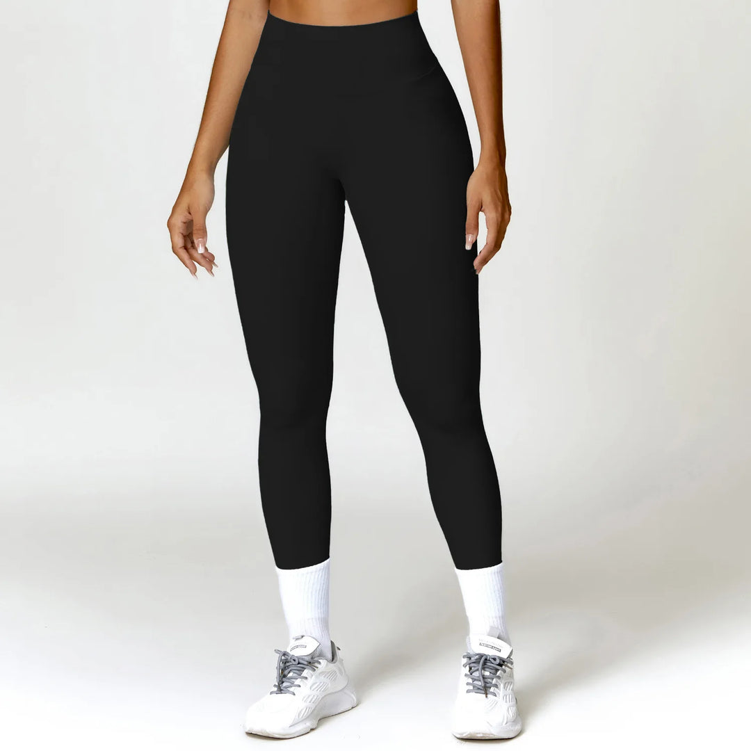 Luxurious High-Waist Contour Seamless Leggings Scrunch