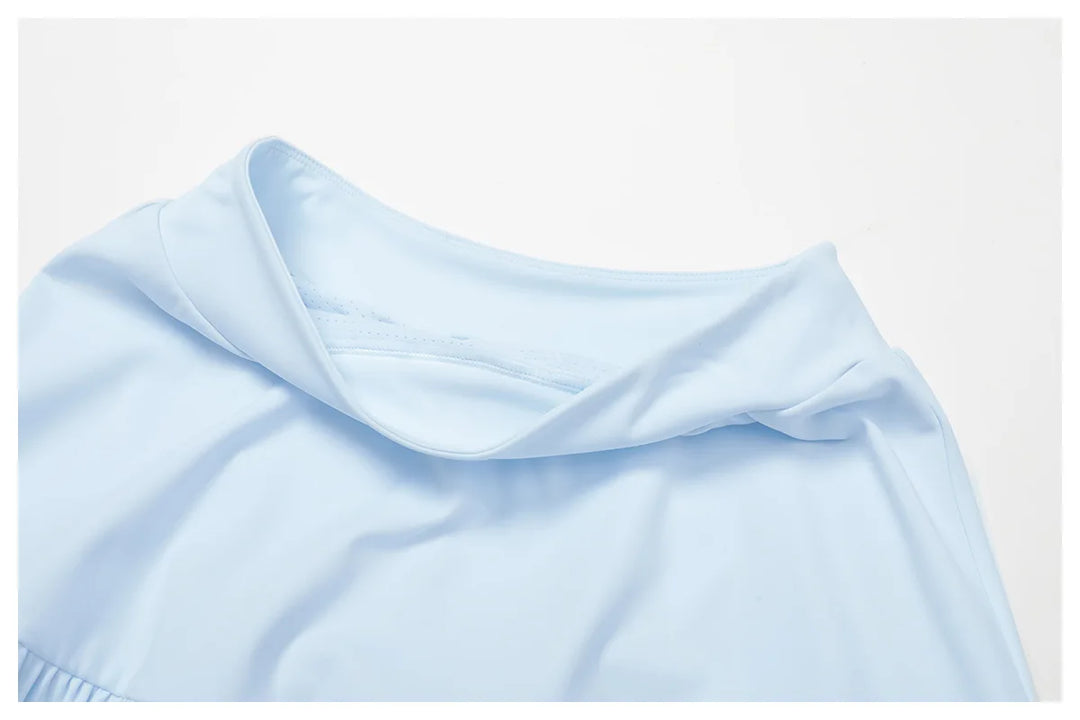 High Waist Tennis Skirt With Breathable Pockets Nylon