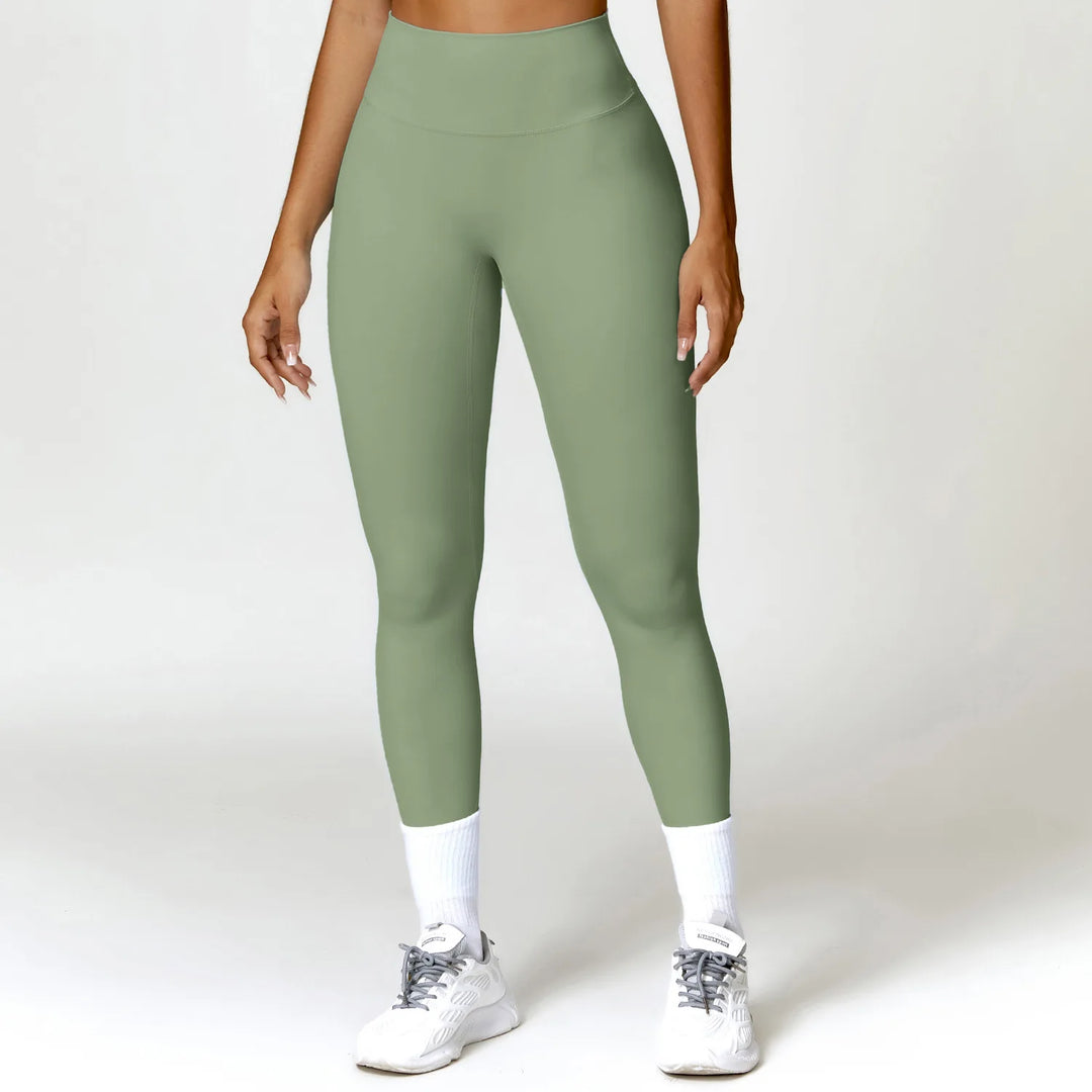 Luxurious High-Waist Contour Seamless Leggings Scrunch