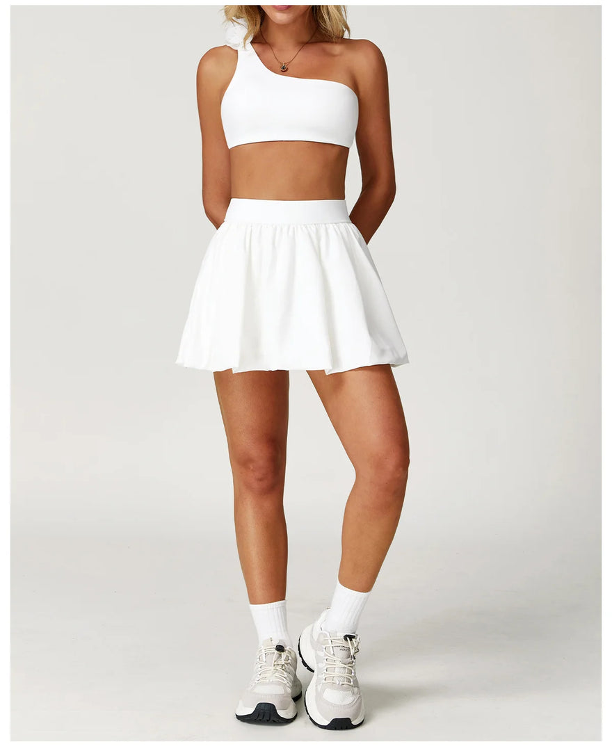 Two Piece Yoga Set Contoured Ribbed Performance Wear