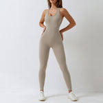 Load image into Gallery viewer, Seamless Contour Sculpt One Piece Yoga Bodysuit Set
