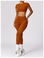 Load image into Gallery viewer, Luxurious High-Waist Contour Seamless Leggings Scrunch
