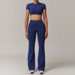 Load image into Gallery viewer, Seamless Contour Two Piece Yoga Set Luxe Performance Wear
