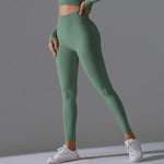 Load image into Gallery viewer, Seamless High Waist Yoga Leggings Performance Comfort
