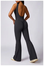 Load image into Gallery viewer, Sculpted Yoga Jumpsuit Ultra Breathable Nylon Knit Fabric
