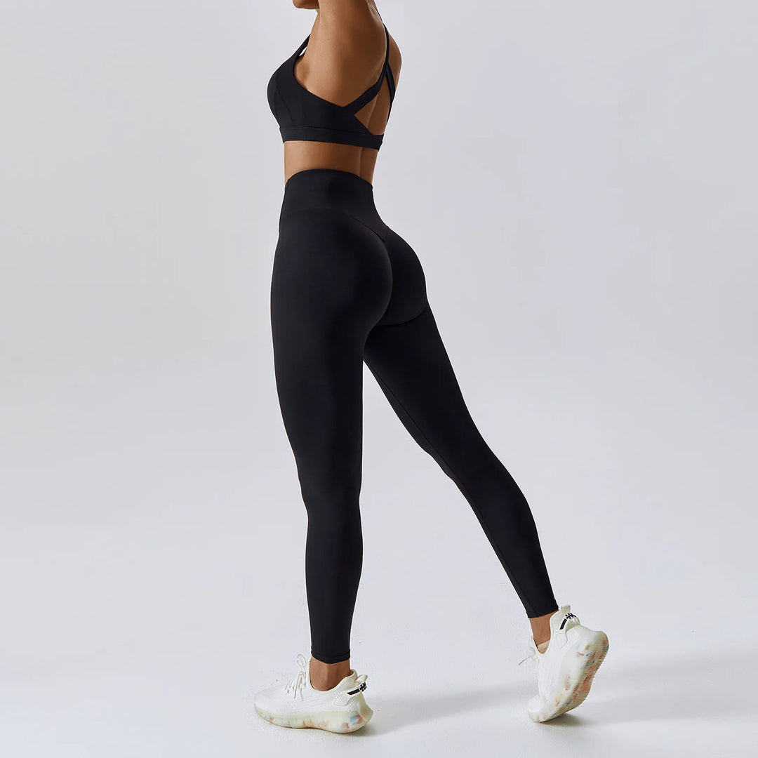 Two Piece Contour Tracksuit With Luxurious Leggings