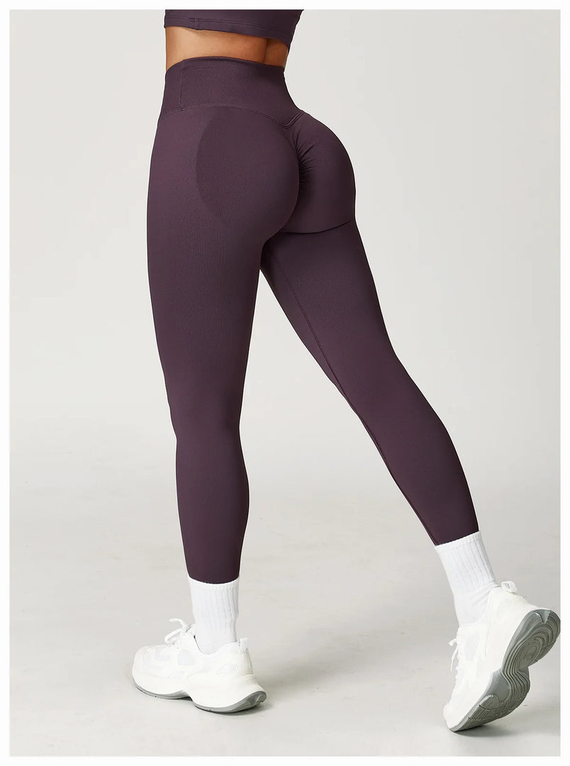 High Waist Contoured Seamless Leggings for Performance