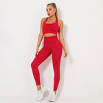 Load image into Gallery viewer, Seamless Contour Two Piece Yoga Set Performance Wear
