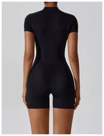 Load image into Gallery viewer, Seamless Contour Zippered Yoga Bodysuit Performance
