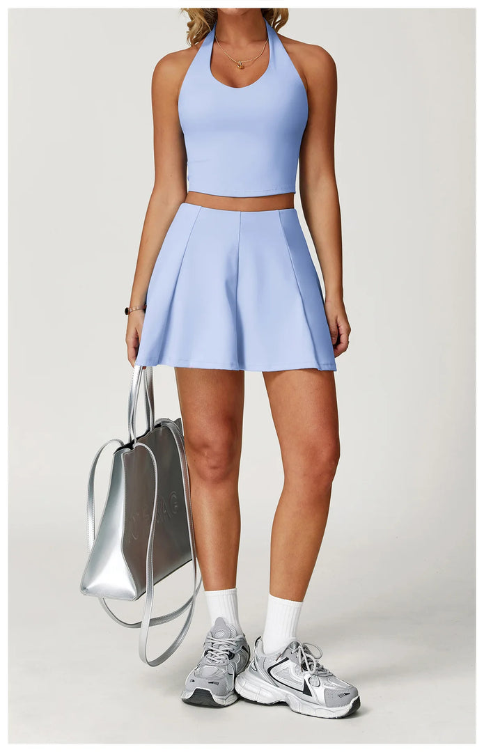 Luxurious Contouring Seamless Halter Set Performance