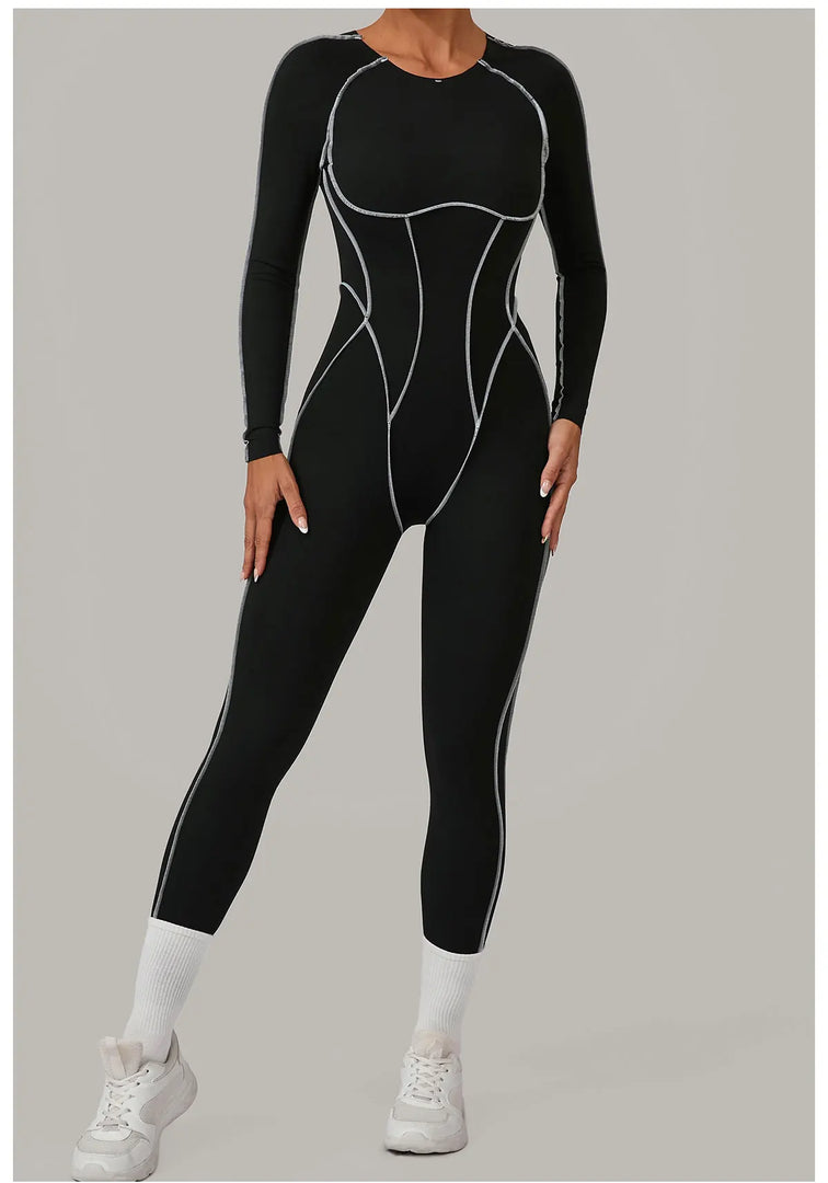 Premium Knit Tracksuit Jumpsuit With Light Weight Nylon