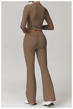 Load image into Gallery viewer, Signature 2 Piece Yoga Ensemble Nylon Plus Performance
