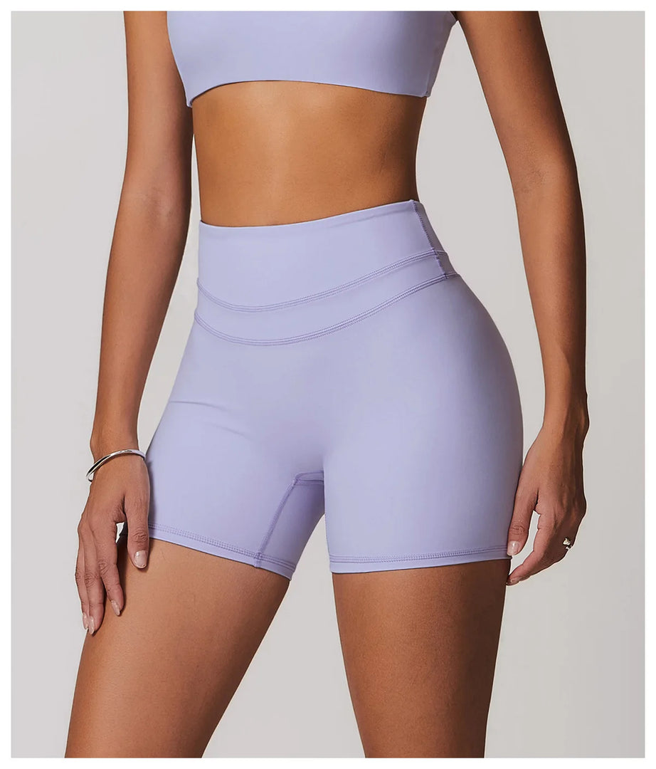 Luxurious Breathable High Waist Yoga Shorts For Running