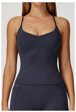 Load image into Gallery viewer, Cross Strap Light Weight Breathable Contour Sport Bra
