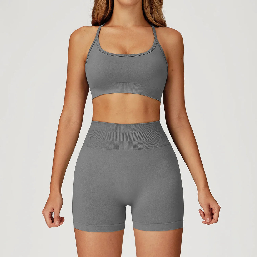 Seamless Contour Two Piece Yoga Set for Performance