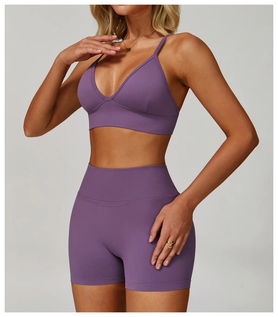 Breathable Shockproof Sports Bra With Adjustable Straps