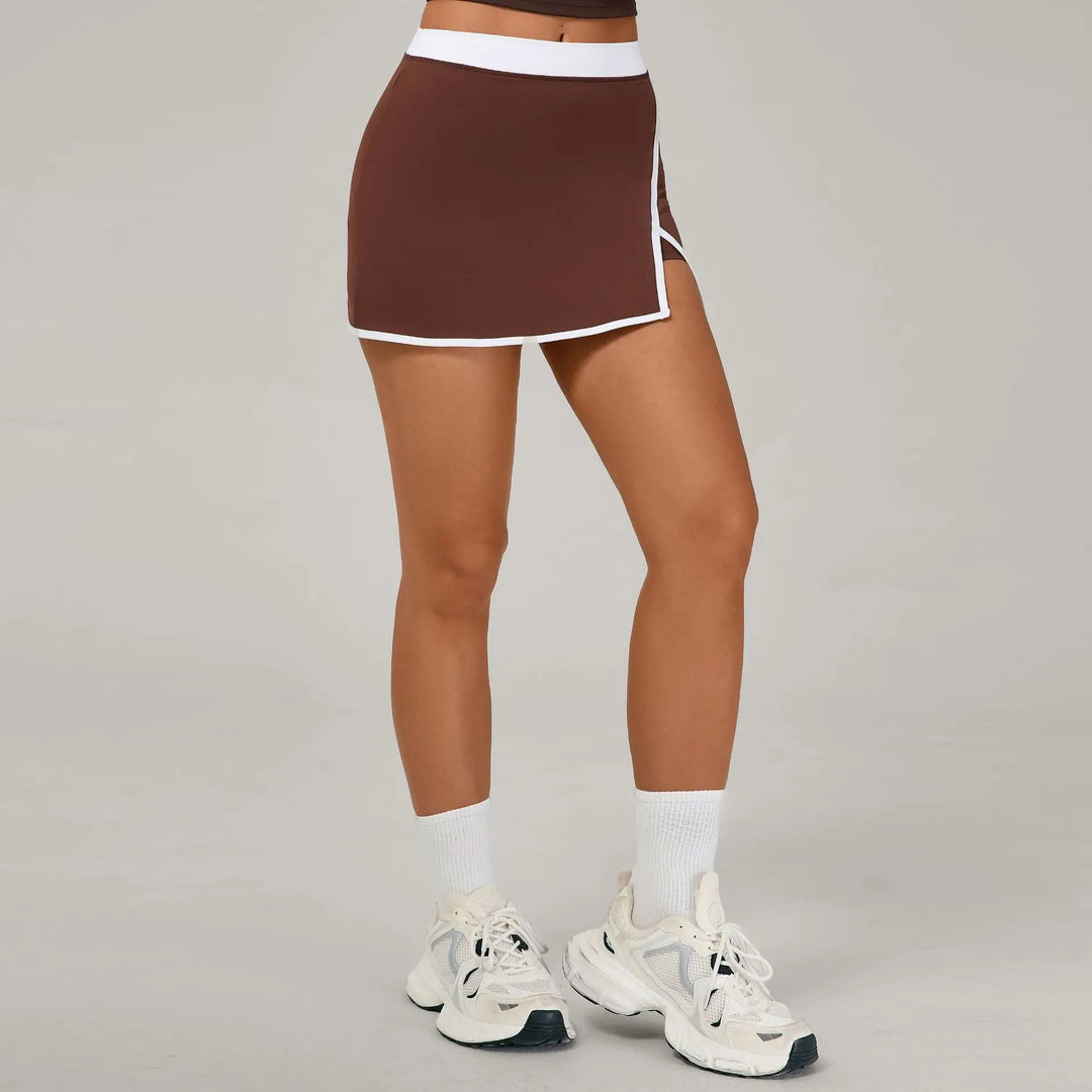 Patchwork Yoga Skirt Anti Glare Running Performance