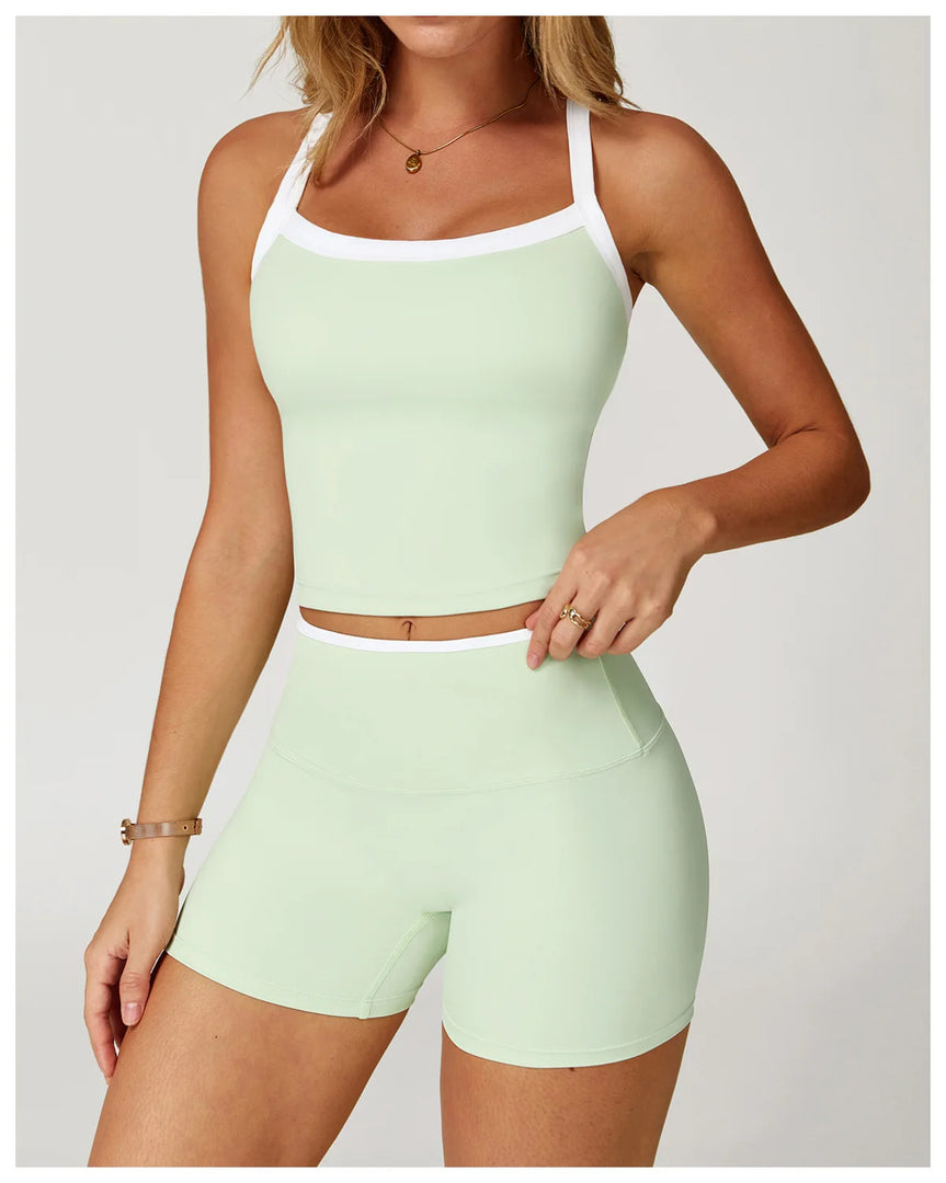 Seamless Breathable Cross Back Yoga Bra Shock Proof