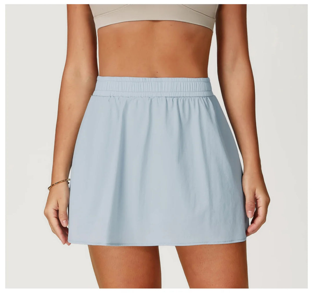 High Waist Contoured Breathable Yoga Short Skirt