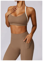 Load image into Gallery viewer, Contoured Halter Breathable Sport Bra Quick Dry Lift
