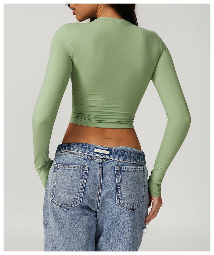 Breathable Seamless Contour Long Sleeve Top Performance