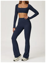 Load image into Gallery viewer, Soft Stretch Contour Two Piece Yoga Silhouette Leggings
