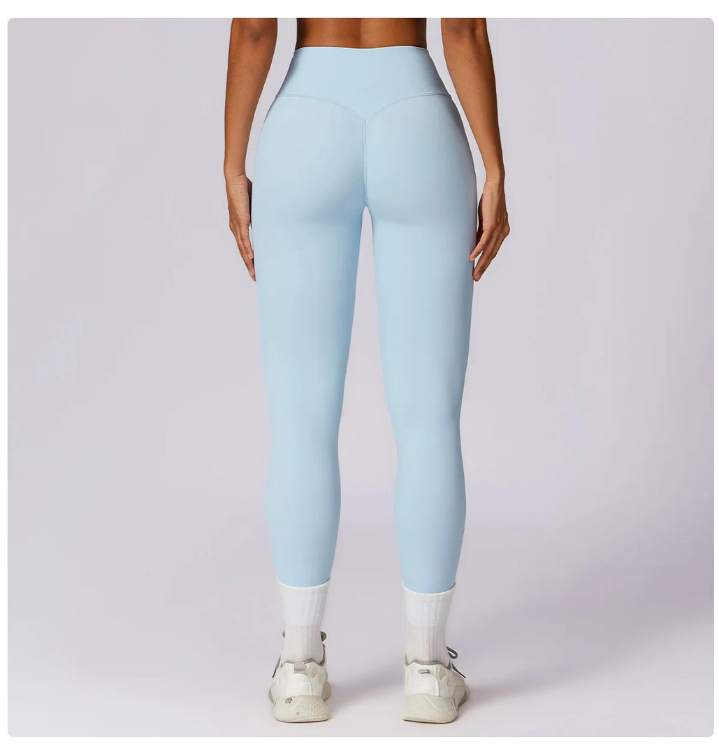 High Waist Contour Yoga Leggings Breathable Performance