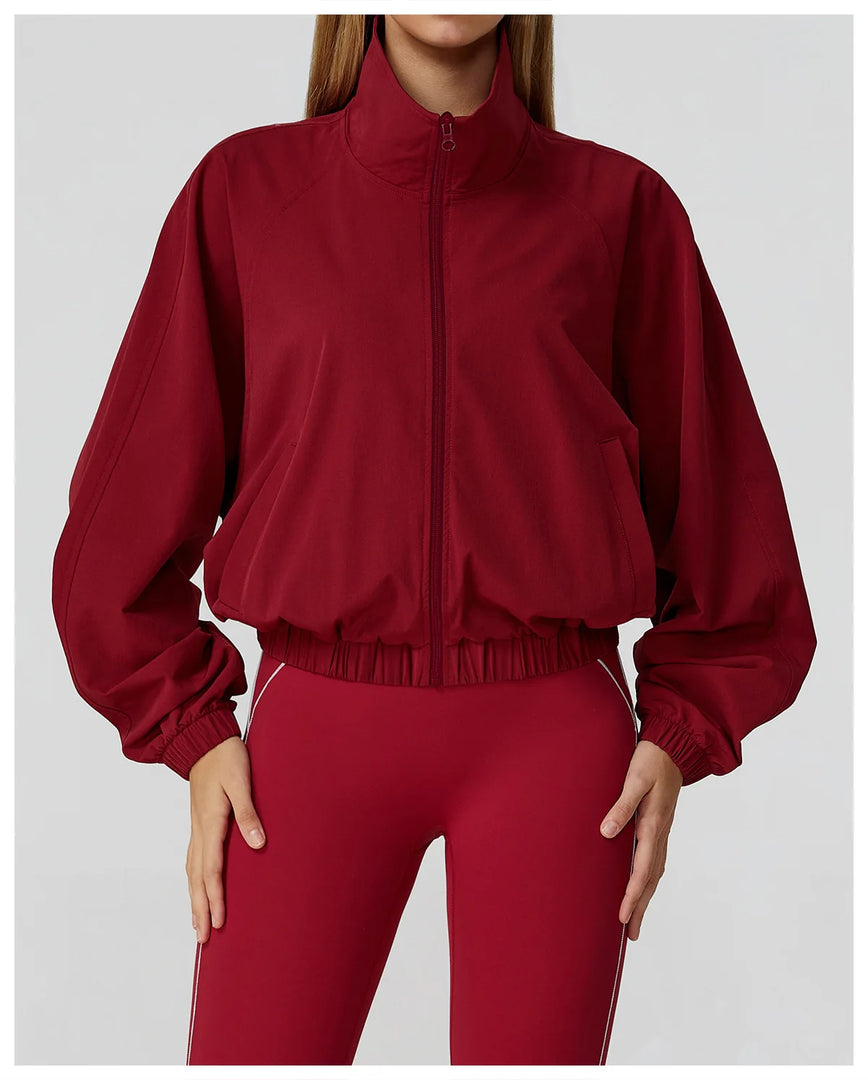 Windproof Performance Flight Jacket With Long Sleeve