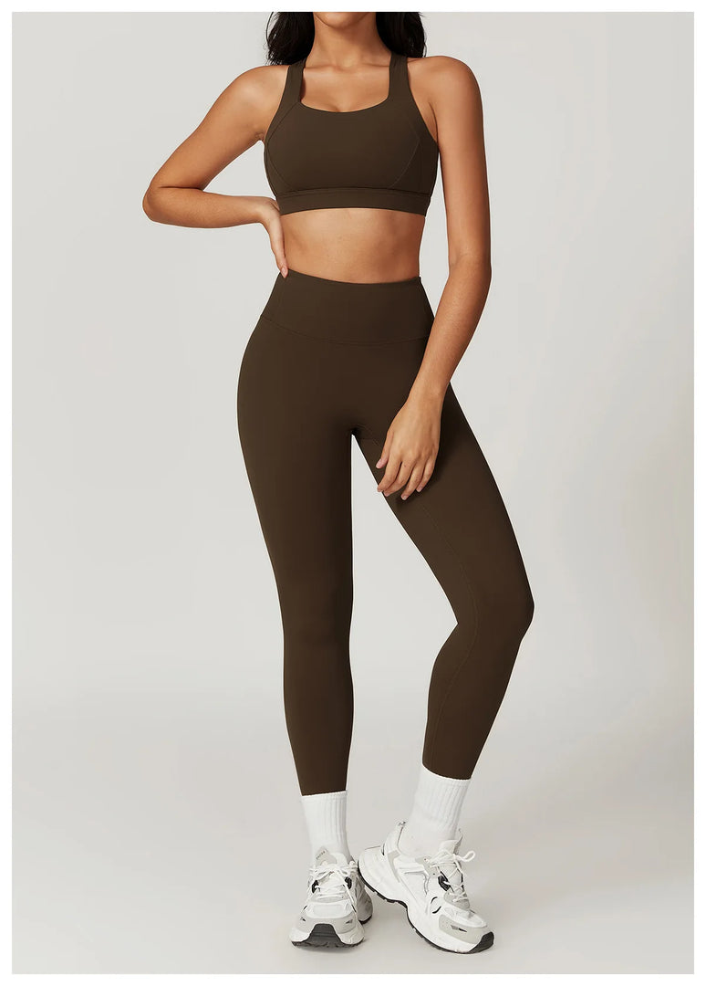 Two Piece Contour Tracksuit With Luxurious Leggings