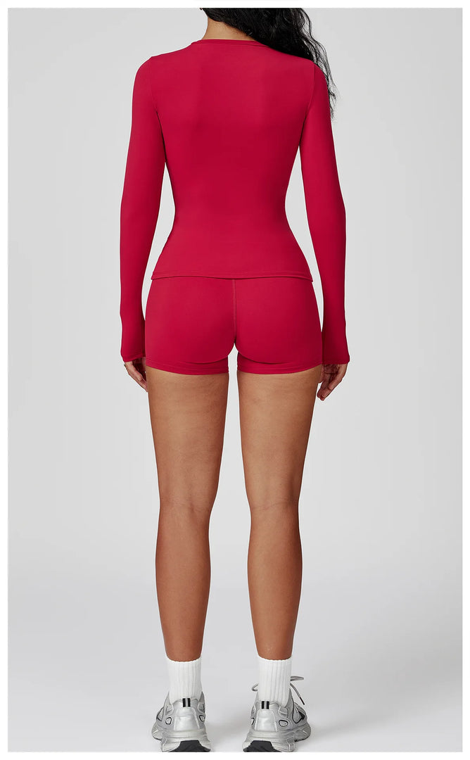 Luxurious Contour 2 Piece Yoga Athleisure Set Nylon