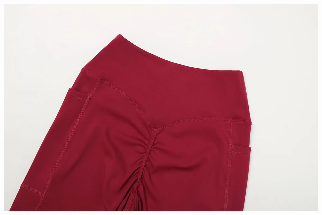 Cross Waist High Rise Contoured Elegance Yoga Leggings