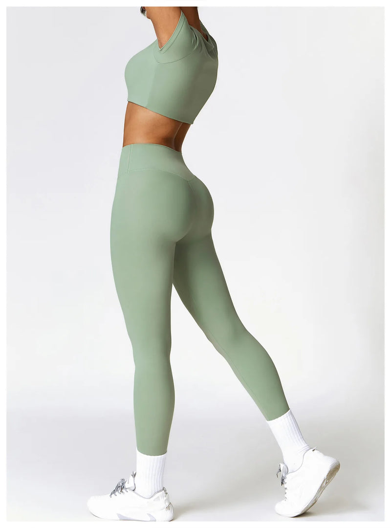 Seamless High Waist Contour Leggings For Performance