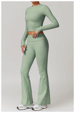Load image into Gallery viewer, Signature 2 Piece Yoga Ensemble Nylon Plus Performance
