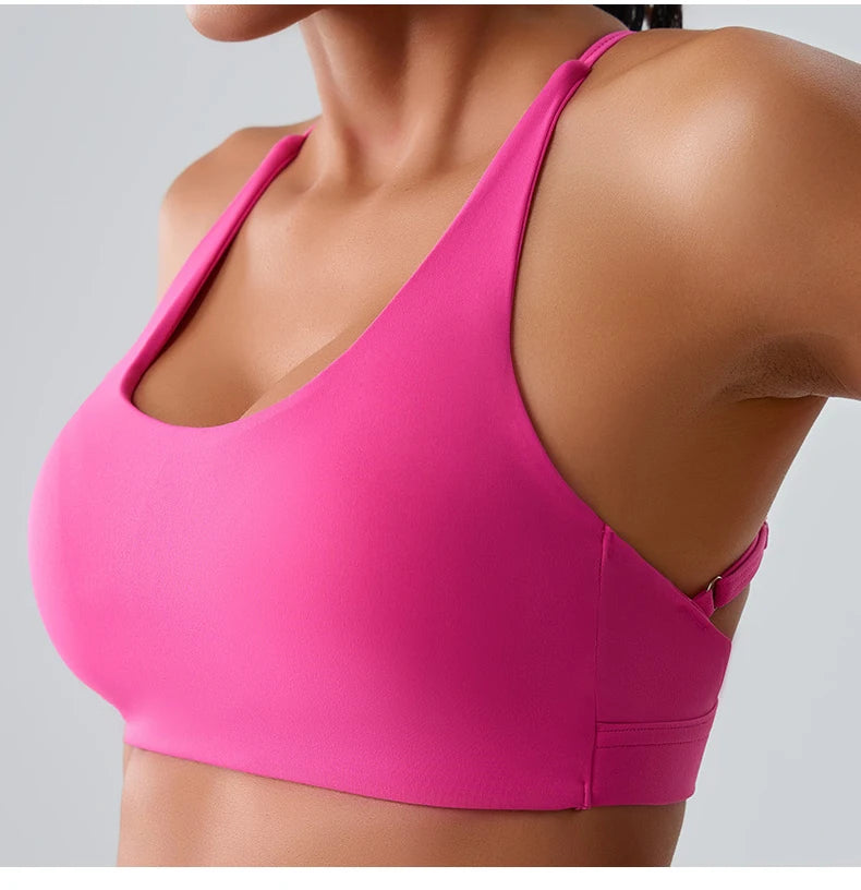Cross Back Premium Contour Seamless Compression Bra